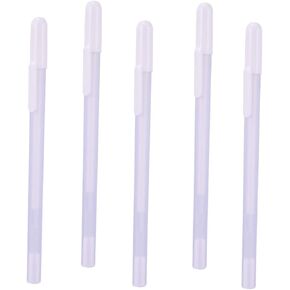 EXCEART 5pcs White Highlighter Colored Gel Pens Fine Point Gel Pens White Gel Pen Colorful Gel Pens Color Gel Pens Gel Pens Colored Gel Ink Pens Highlight Color Pen Hook Pen Stroke Plastic