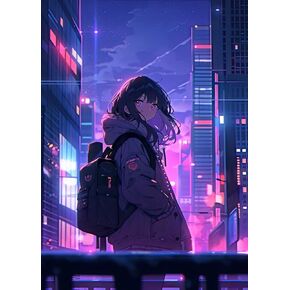 لغز أنمي Legion Lo-Fi مع ملصق | أحجية الصور المقطوعة 1000 قطعة للمراهقين والبالغين | 70 سم × 50 سم | إذا نظرنا إلى الوراء