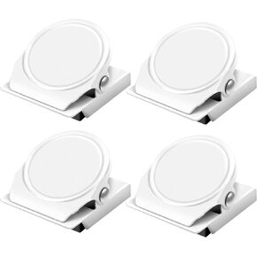 Magnetic Clips, 4 Pack Fridge Magnet Clips, Black Magnetic Clips Heavy Duty, Magnet Clips Heavy Duty, Clips Magnet, Magnet Clips for Fridge, Magnetic Clips for Refrigerator, Office, School