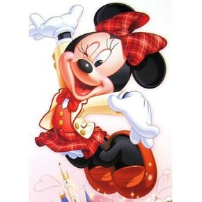 مجموعات اللوحة الماسية 5D DIY للبالغين، 16 بوصة × 12 بوصة Happy Mine Mouse حفر كامل كريستال حجر الراين التطريز الفنون الحرفية قماش عبر غرزة لديكور جدار المنزل in Kuwait