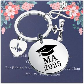 LQRI MA 2024 Keychain Medical Assistant Graduation Gifts MA Jewelry Keychain Medical Assistant Gift MA Graduation Gift