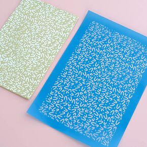 Dacmern Silk Screen for Polymer Clay, Silk Screen Stencils Reusable for Polymer Clay Earrings, Silkscreens for Clay Jewelry, Texture Sheets for Polymer Clay, Dot Print Polymer Clay Stencils