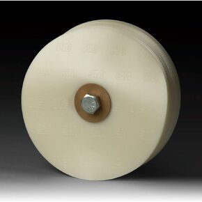 Cubitron Large Area Stripe Removal Disc - Large Eraser Wheel - Removes Vinyl Decals, Graphics and Striping Tapes from Metal - 8 in x 5/8 in - 7517