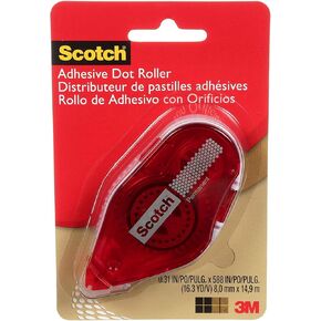 Scotch Adhesive Dot Roller, 0.31 x 49 Feet (6055), 6 Pack
