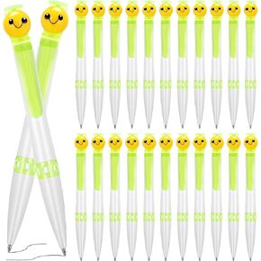 Zhanmai 24 Pcs Fun Pens Bulk Novelty Cute Pens with Face Motivational Smooth Writing Ballpoint Pens Thank you Gift for Adult Coworker Students Office Supplies Christmas Gift