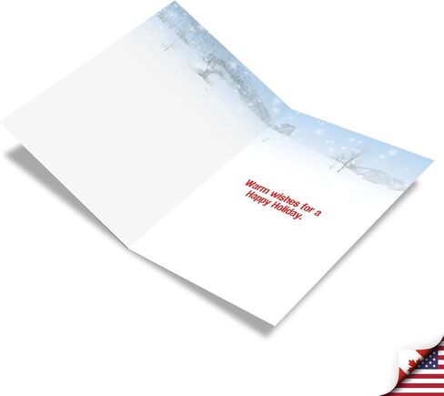 NobleWorks Hysterical Christmas Greeting Card with 5 x 7 Inch Envelope (1 Card) Merry Christmas Holiday My Paws Are Frozen 5953 in Saudi Arabia