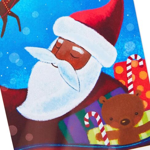 Hallmark Mahogany Christmas Money or Gift Card Holders (6 Cards with Envelopes) Black Santa with Reindeer in Saudi Arabia