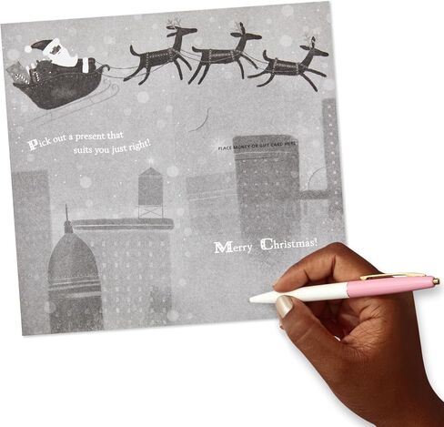 Hallmark Mahogany Christmas Money or Gift Card Holders (6 Cards with Envelopes) Black Santa with Reindeer in Saudi Arabia