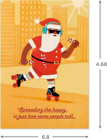 Hallmark Mahogany Christmas Money or Gift Card Holders (6 Cards with Envelopes) Black Santa with Reindeer in Saudi Arabia