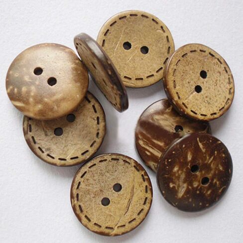 Kissitty 50pcs 1/2 Inch Wooden Round Sewing Buttons 4 Holes Wheat Color Flatback Craft Button for Handmade Crafts DIY Decor Sewing Clothing in Saudi Arabia