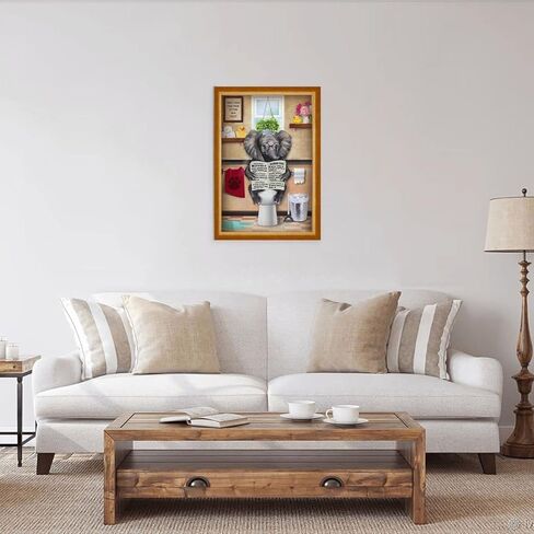 أحجيات الصور المقطوعة 1000 قطعة للبالغين - ألغاز خشبية لقراءة الصحف والكلاب - ألغاز للأطفال الصغار وديكور الحمام المنزلي، لعبة مضحكة، أفضل هدية لألعاب ما قبل المدرسة in Kuwait