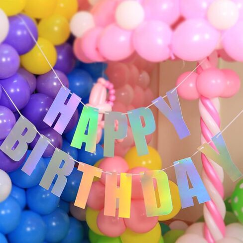 107 Pcs DIY Silver Party Banner, A to Z Letters 0 to 9 Numbers, Customizable Glitter Paper Party Banner Kit for Happy Birthday Party Baby Shower Graduation Christmas Any Partry Decorations Supplies in Saudi Arabia