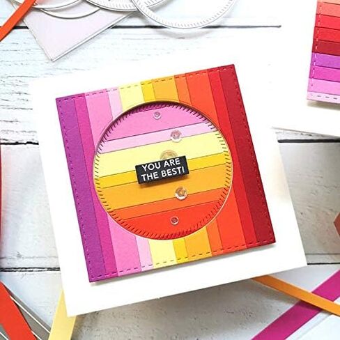 3pcs Slim Stripes Rectangle Background Dies for Card Making New Metal Cutting Dies for Scrapbooking Paper Crafting Embossing Stencils Die Cut Template Handmade Crafts Scrapbooking Supplies Arts Crafts in Saudi Arabia
