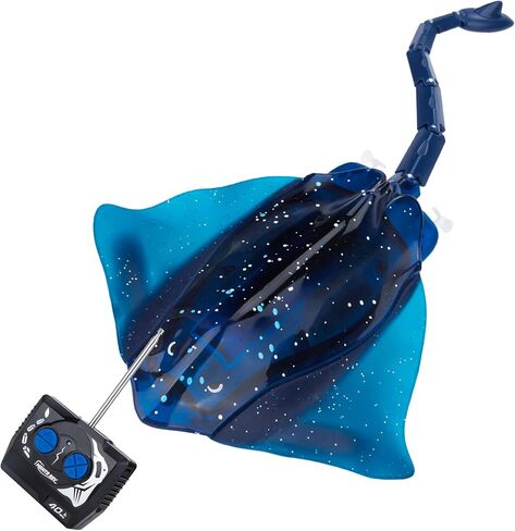 Contixo R11 RC Stingray Toy - Waterproof Remote Control Water Toy - LED Lights - Dual Motors - Indoor & Outdoor Toys - Pool & Bathtub - Gifts for Kids & Toddlers - Boys & Girls - Ages 3-12 - Blue in Saudi Arabia