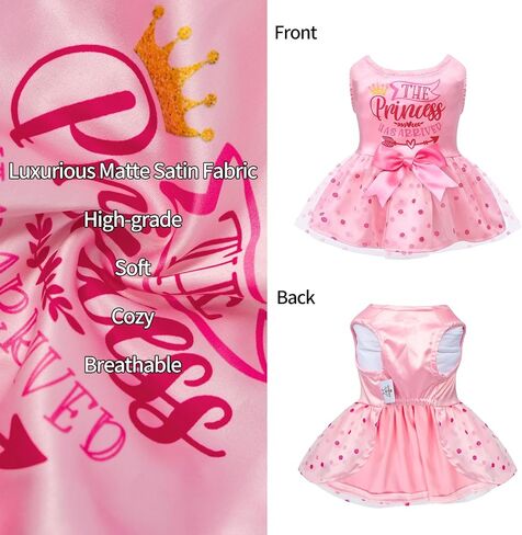 CuteBone Dog Dress Birthday Girl Puppy Princess Clothes Costume Cat Apparel Small Dogs Pet Outfit DD20M in Saudi Arabia