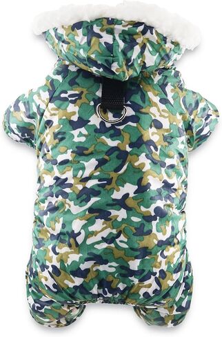 4 Legs Small Puppy Dog Coats Fleece Dog Hoodies XS Pet Dogs Jumpsuit Sweatshirt Dog Outfit Winter Clothes Puppy Hoodie for Small Medium Dogs Cats Apparel in Kuwait