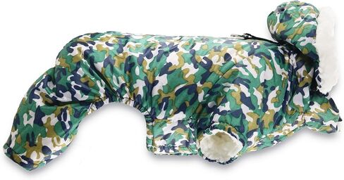 4 Legs Small Puppy Dog Coats Fleece Dog Hoodies XS Pet Dogs Jumpsuit Sweatshirt Dog Outfit Winter Clothes Puppy Hoodie for Small Medium Dogs Cats Apparel in Kuwait