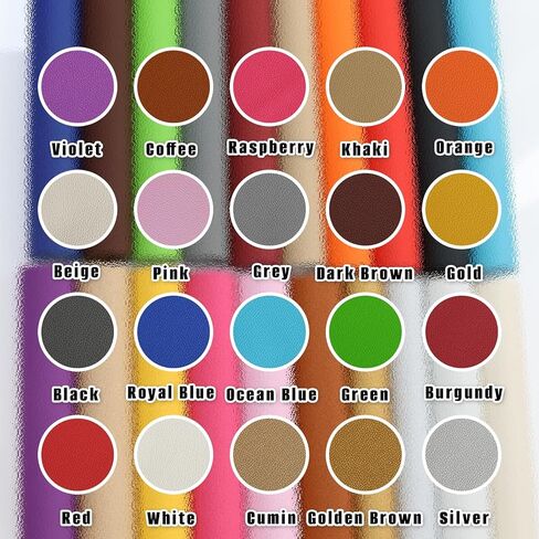 20 قطعة 12 × 8 بوصة (30 × 20 سم) ملاءات جلدية صناعية، A4 نسيج جلد صناعي ناعم مزخرف من البولي يوريثان لصنع أقراط الأقواس DIY Craft in Kuwait