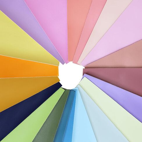 20PCS 12x8 Inches (30x20 CM) Faux Litch Leather Sheets, A4 Soft Textured PU Synthetic Leather Fabric for Bows Earrings Making DIY Craft in Saudi Arabia