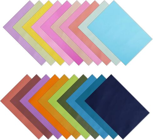 20PCS 12x8 Inches (30x20 CM) Faux Litch Leather Sheets, A4 Soft Textured PU Synthetic Leather Fabric for Bows Earrings Making DIY Craft in Saudi Arabia