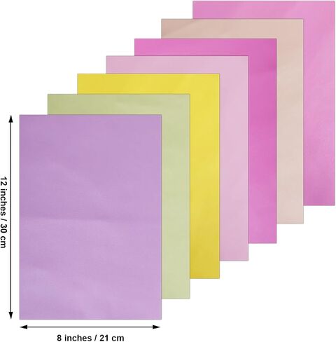 20PCS 12x8 Inches (30x20 CM) Faux Litch Leather Sheets, A4 Soft Textured PU Synthetic Leather Fabric for Bows Earrings Making DIY Craft in Saudi Arabia