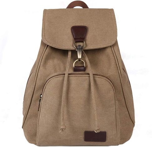 WITERY Women Canvas Fashion Backpacks Purse Casual Outdoor Shopping Daypacks Sports Rucksack Hiking Travel Multipurpose Bag in Kuwait
