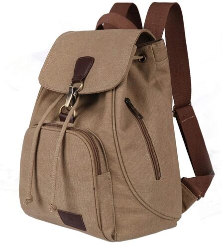 WITERY Women Canvas Fashion Backpacks Purse Casual Outdoor Shopping Daypacks Sports Rucksack Hiking Travel Multipurpose Bag in Kuwait