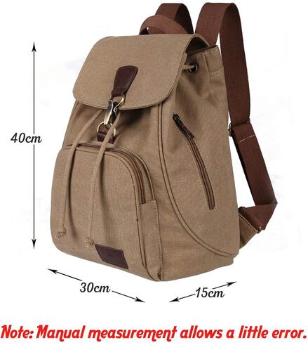 WITERY Women Canvas Fashion Backpacks Purse Casual Outdoor Shopping Daypacks Sports Rucksack Hiking Travel Multipurpose Bag in Kuwait