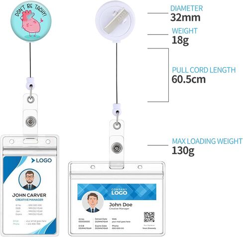 Don't Be Tachy Badge Reels Holder Retractable with ID Clip for Nurse Name Tag Card Heart Anatomy Cardiology Nursing Doctor Teacher Student Medical Work Office Alligator Clip in Saudi Arabia