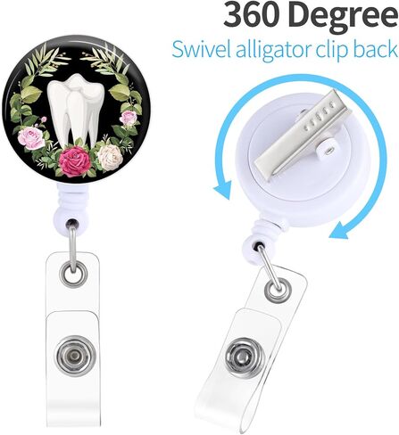 Don't Be Tachy Badge Reels Holder Retractable with ID Clip for Nurse Name Tag Card Heart Anatomy Cardiology Nursing Doctor Teacher Student Medical Work Office Alligator Clip in Saudi Arabia