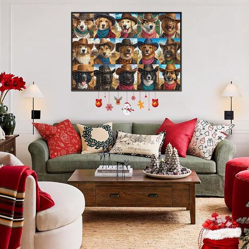 crowm Jigsaw Puzzle for Adults - 1000 Unique Piece, Family & Friends Game Funny Dog, Pet Puzzles Perfect for Game Nights Challenging Gift Animal Puzzle Home Decor in Saudi Arabia