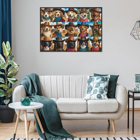 crowm Jigsaw Puzzle for Adults - 1000 Unique Piece, Family & Friends Game Funny Dog, Pet Puzzles Perfect for Game Nights Challenging Gift Animal Puzzle Home Decor in Saudi Arabia