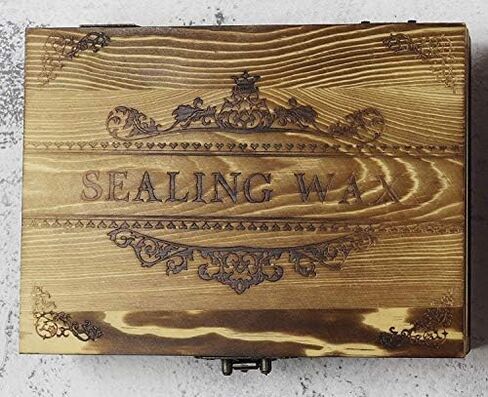 Butterfly Wax Seal Stamp Wooden Book Gift Box Melting Spoon Sealing Wax Sticks Set Embellishment Wedding Invitation Christmas Card Snail Mail Gift Wrap Wine Package Sealing Wax Seal Stamp in Kuwait