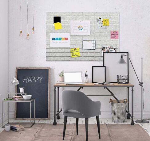 لوحات إشعارات لوحة دبوس كبيرة للجدار مع 30 دبابيس دفع، 6 عبوات 11.8 × 11.8 بوصة بلاط لوح اللباد للمطبخ المنزلي والمكتب، لوحة إعلانات بلاط حائط عازل للصوت لمذكرات الصور in Saudi Arabia