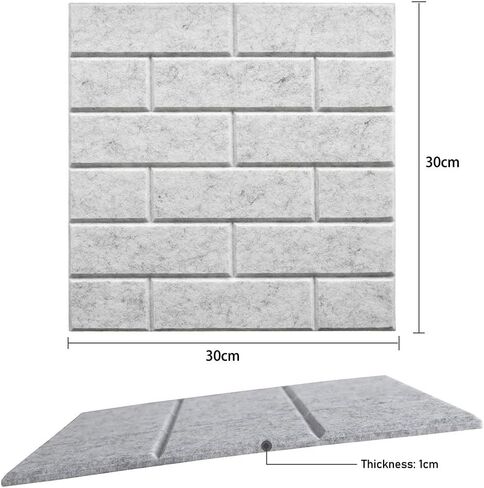 لوحات إشعارات لوحة دبوس كبيرة للجدار مع 30 دبابيس دفع، 6 عبوات 11.8 × 11.8 بوصة بلاط لوح اللباد للمطبخ المنزلي والمكتب، لوحة إعلانات بلاط حائط عازل للصوت لمذكرات الصور in Saudi Arabia