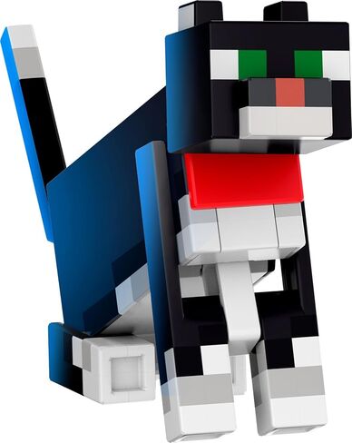 Mattel Minecraft Diamond Level Action Figure, Tuxedo Cat with 4 Accessories, 5.5-inch Collector Scale & Pixelated Design in Saudi Arabia