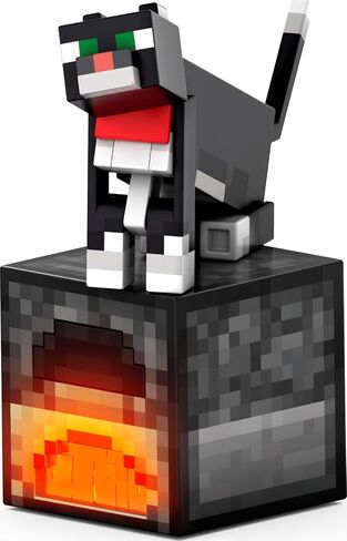 Mattel Minecraft Diamond Level Action Figure, Tuxedo Cat with 4 Accessories, 5.5-inch Collector Scale & Pixelated Design in Saudi Arabia