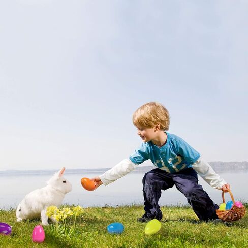 24 قطعة من بيض عيد الفصح المملوء بالديناصورات والحيوانات، وسلة عيد الفصح، هدايا لحفلات عيد الفصح للأطفال in Kuwait