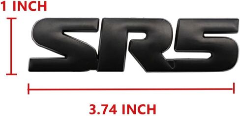 SR5 شعار الجانب/Rea V6 SR5 جذع ملصق معدني شارة (أسود) in Saudi Arabia