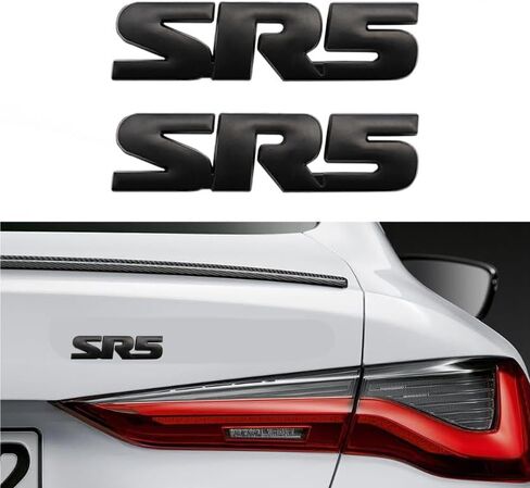 SR5 شعار الجانب/Rea V6 SR5 جذع ملصق معدني شارة (أسود) in Saudi Arabia