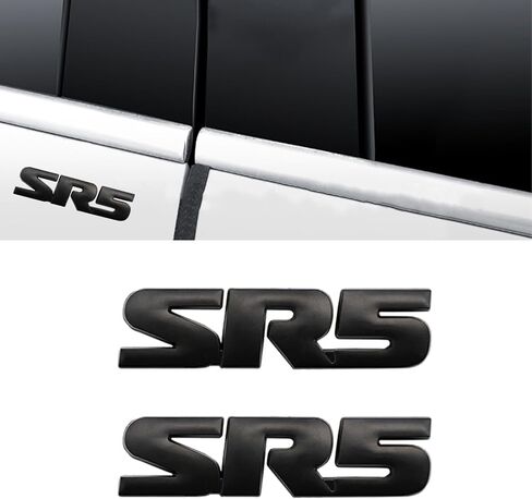 SR5 شعار الجانب/Rea V6 SR5 جذع ملصق معدني شارة (أسود) in Saudi Arabia