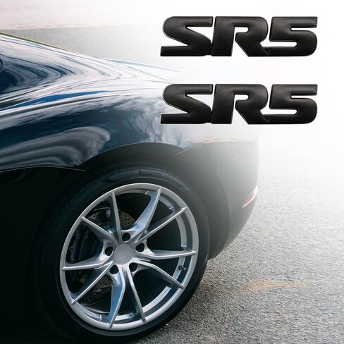 SR5 شعار الجانب/Rea V6 SR5 جذع ملصق معدني شارة (أسود) in Saudi Arabia