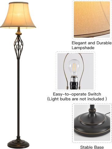 2 Pack Vintage Style Table Lamp, Buffet Table Lamp,Traditional Bedside Lamps, Tall Table Lamp Set of Two for Living Room, Bedroom in Saudi Arabia