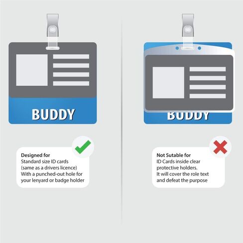 LAB Badge Buddy - Black - Chemistry Themed - Horizontal Badge Id Card - by BadgeZoo in Kuwait