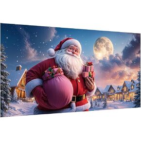 YOYA Christmas Diamond Painting Kits for Adults, Large Christmas Tree Diamond Art Kits, DIY 5D Red Car Diamond Painting Kits, Full Drill Christmas Gem Art Painting for Home Wall Decor (27.5"x 15.7")