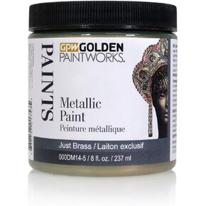 Metallic Paint, 8 oz Jar, Obsession, Professional Acrylic Paint, Decorative