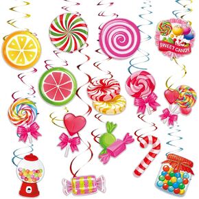 30pcs Candyland Party Decorations Candy Themed Party Decorations Lollipop Decorations Candy Land Party Decoration Colorful Candyland Party Favors for Candy Shop Decor Candy Themed Birthday Decorations
