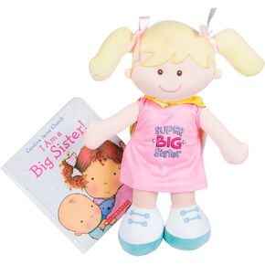 MartLoop Super Big Sister Doll with Cape and I am a Big Sister Book by Carolyn Jayne Church Gift Set Bundle