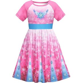 LQSZ Girls Princess Nightgowns Night Dress Sleepwear 3-10 Years Pajamas Nightgowns for Little Girls in Kuwait
