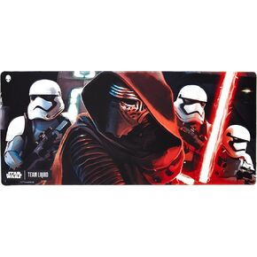 Star Wars Storm Trooper and Kylo Ren Gaming Mouse Pad, Computer Mouse Mat, Flat Stitched Edge, Non-Slip Rubber Base, Gamers & Office Use - Officially Licensed